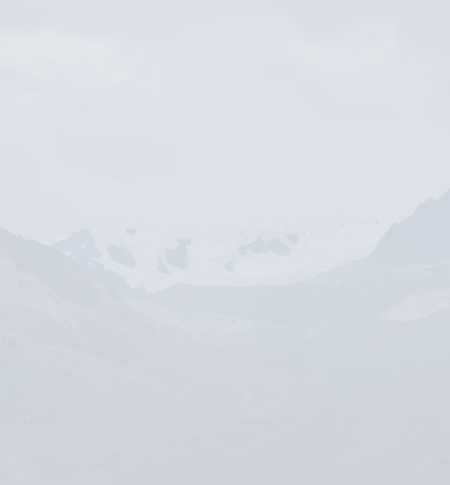 mountain landscape covered in snow