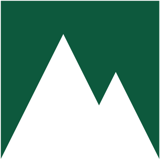 mountain icon with green sky