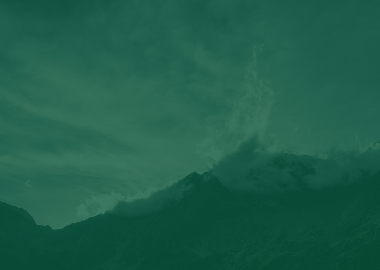 mountains with green overlay